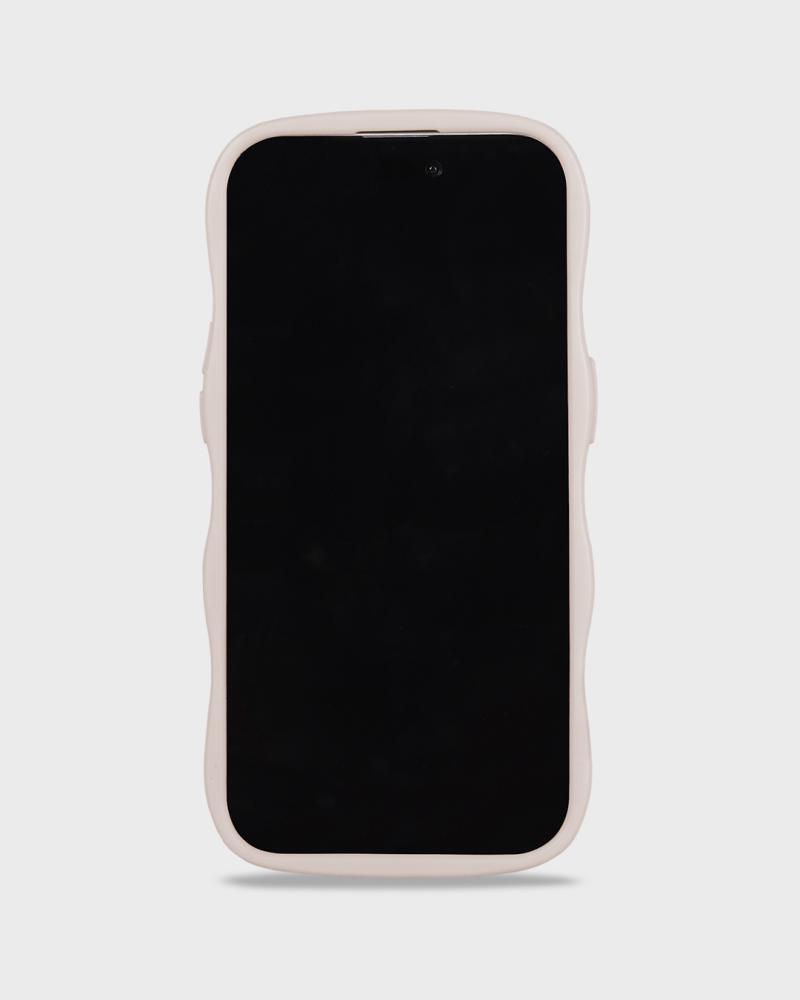 holdit holdit iPhone 15 Pro Skal Wavy Light Beige Mirror