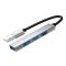 ESSAGER ESSAGER USB-A Hub 4x USB-A 2.0 Portar Aluminium Silver