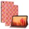  Samsung Galaxy Tab A7 10.4 Fodral Vävd Textur Rosa/Gul