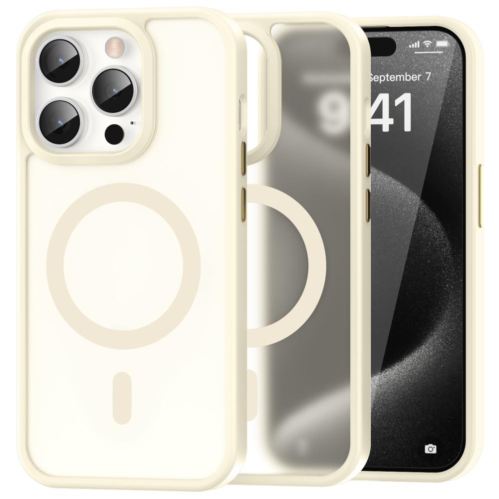 ColorPop ColorPop iPhone 15 Pro Skal CH MagSafe Matt Off White