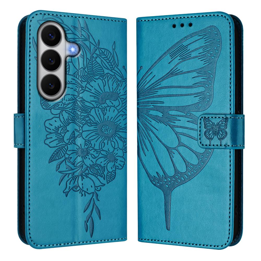  Samsung Galaxy A27 5G Fodral Fjäril Blå