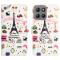  Motorola Moto G86 Power/G86 5G Fodral Med Tryck Eiffeltornet