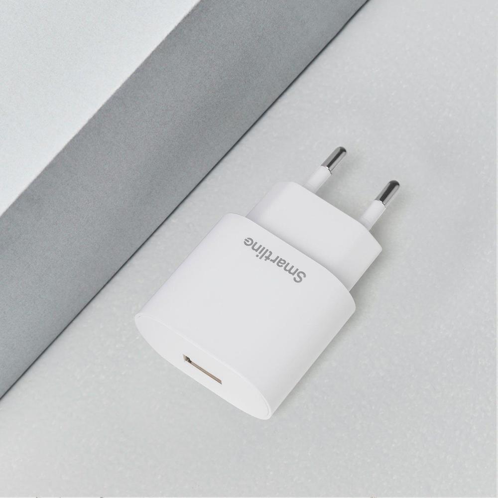 Smartline Smartline Väggladdare 12W 2.4A Vit