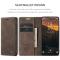 CASEME CASEME Galaxy S25 Fodral Flip Retro Läder Mörk Brun
