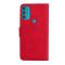  Motorola Moto G71 Fodral Skin Touch Läder Röd