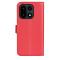  OnePlus 15 Fodral Litchi Läder Röd