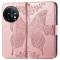  OnePlus 11 5G Fodral Butterfly Läder Roséguld
