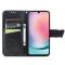  Samsung Galaxy A25 5G Fodral Läder Big Butterfly Svart