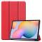  Samsung Galaxy Tab S6 Lite - Tri-Fold Fodral - Röd