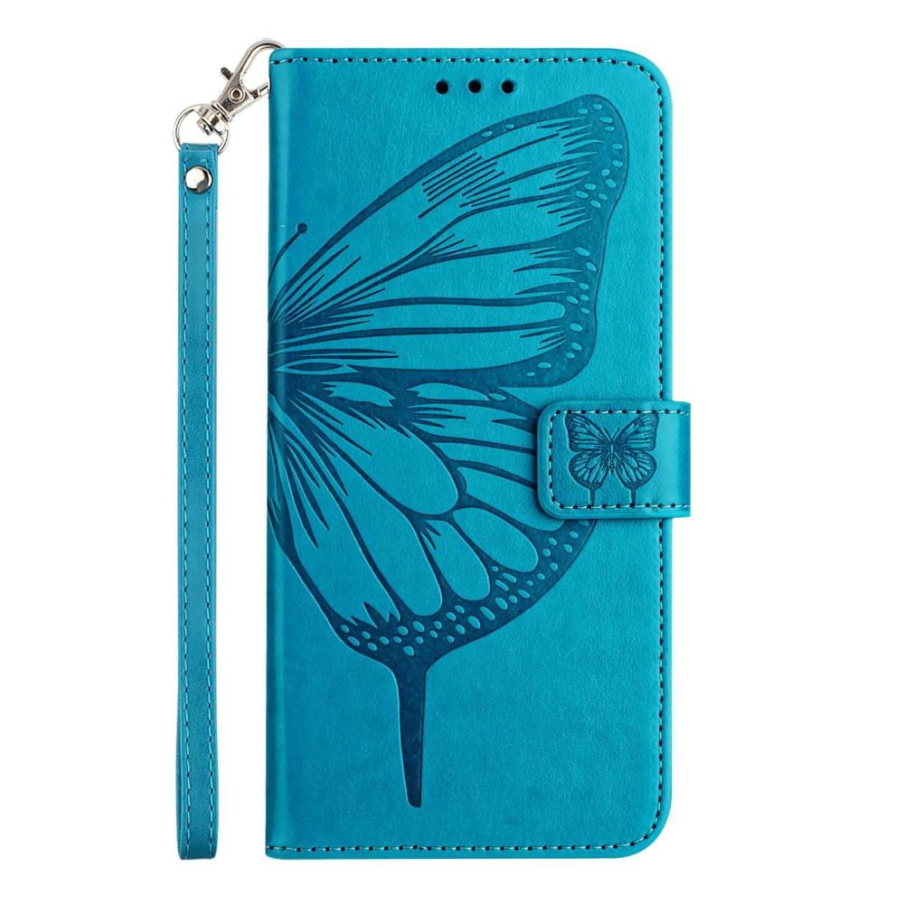  Samsung Galaxy A27 5G Fodral Fjäril Blå