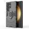  Samsung Galaxy S24 Ultra Skal Ring Hybrid Svart