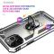  iPhone 14 Pro Max Skal Shockproof Hybrid Ring Silver