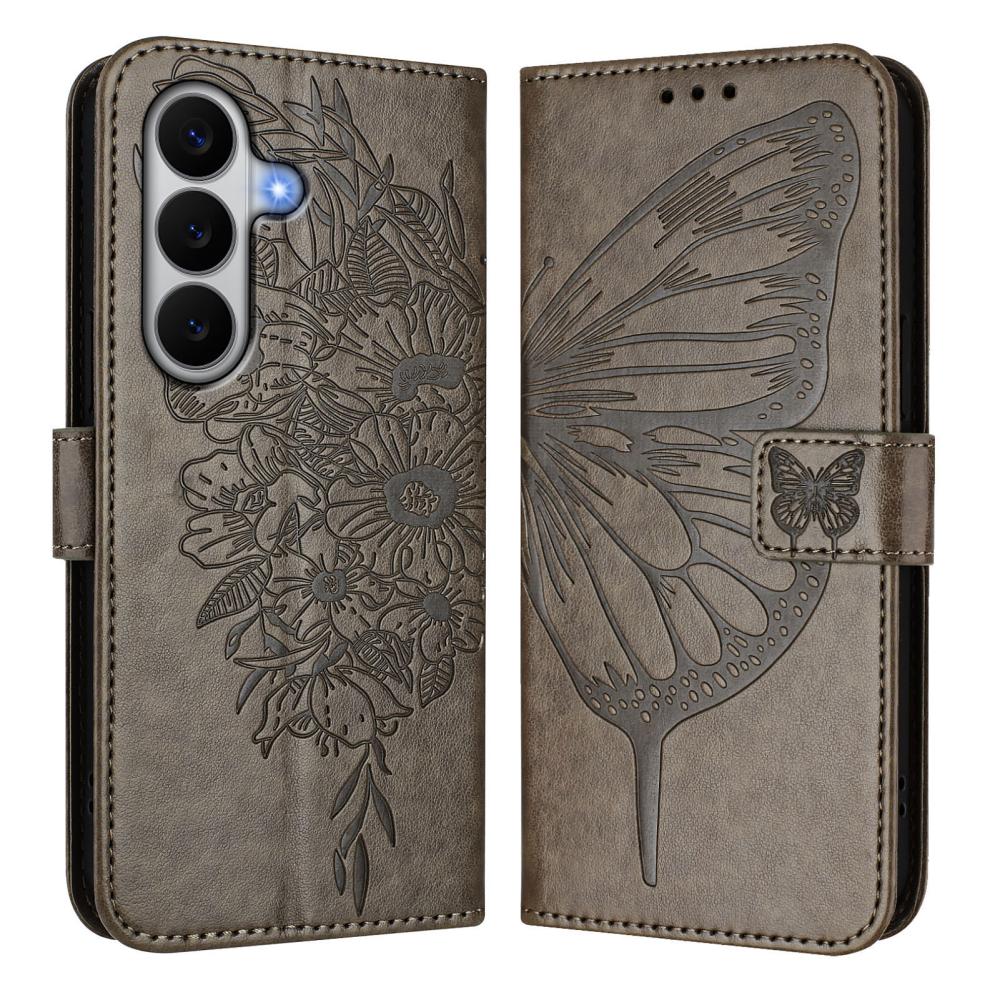  Samsung Galaxy A27 5G Fodral Fjäril Grå