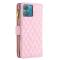 BINFEN BINFEN Motorola Edge 40 Neo 5G Fodral Multifunktionell Diamond Rosa