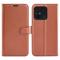  Xiaomi Redmi 12C 4G Fodral Litchi Läder Brun
