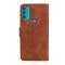  Motorola Moto G71 Fodral Skin Touch Läder Brun