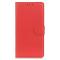  Xiaomi Redmi 15C Fodral Litchi Läder Röd