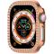  Apple Watch 10 42 mm Skal Rhinestone Roséguld