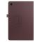  Samsung Galaxy Tab A7 10.4 Fodral Litchi läder Brun