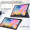  Samsung Galaxy Tab S6 Lite Fodral Bumper Tri-Fold Svart