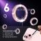 NORTHJO NORTHJO iPhone 15/15 Plus/14/14 Plus Linsskydd 3-PACK Glitter Rosa