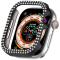  Apple Watch 10 42 mm Skal Rhinestone Svart
