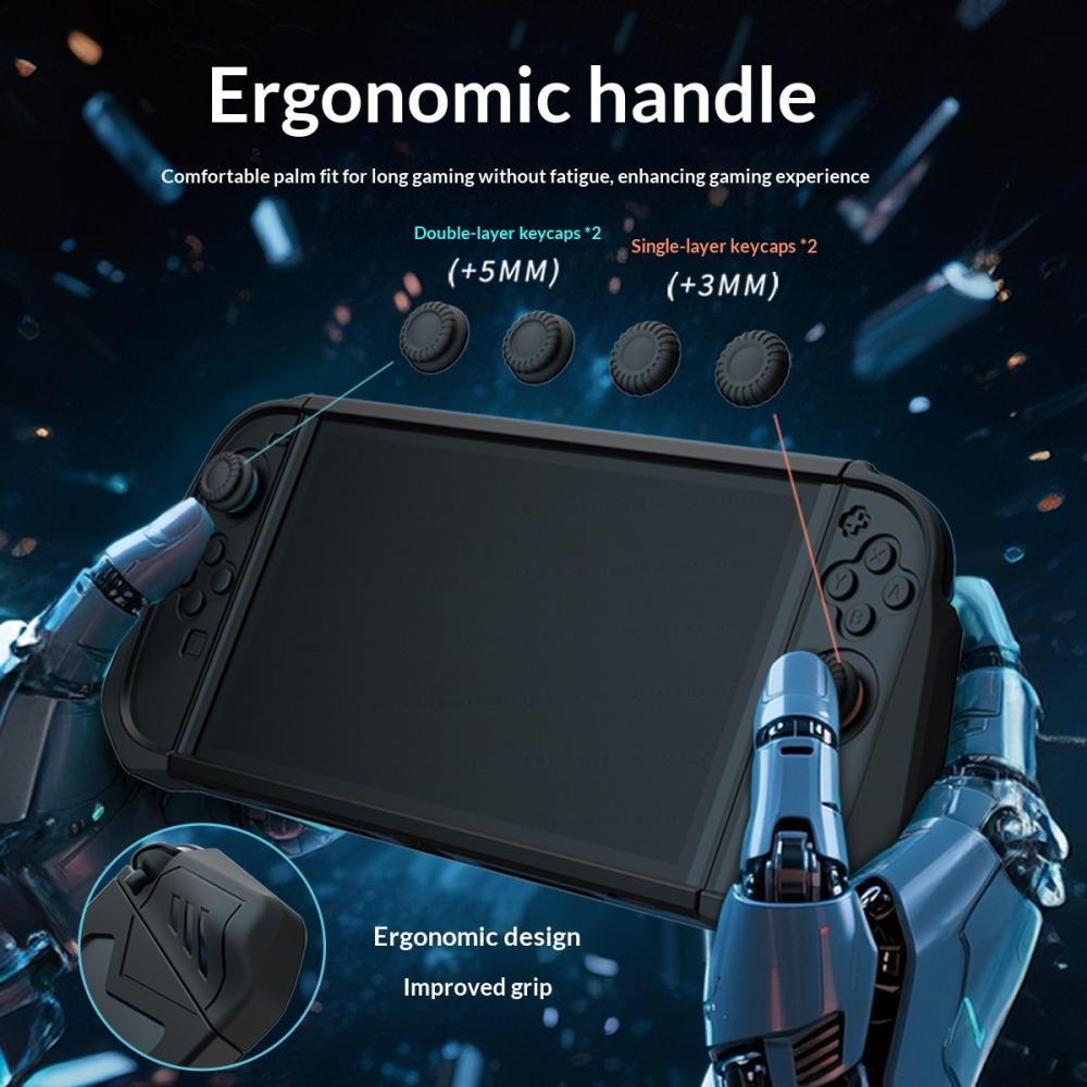  Nintendo Switch 2 Skal Med Skärmskydd Härdat Glas Svart