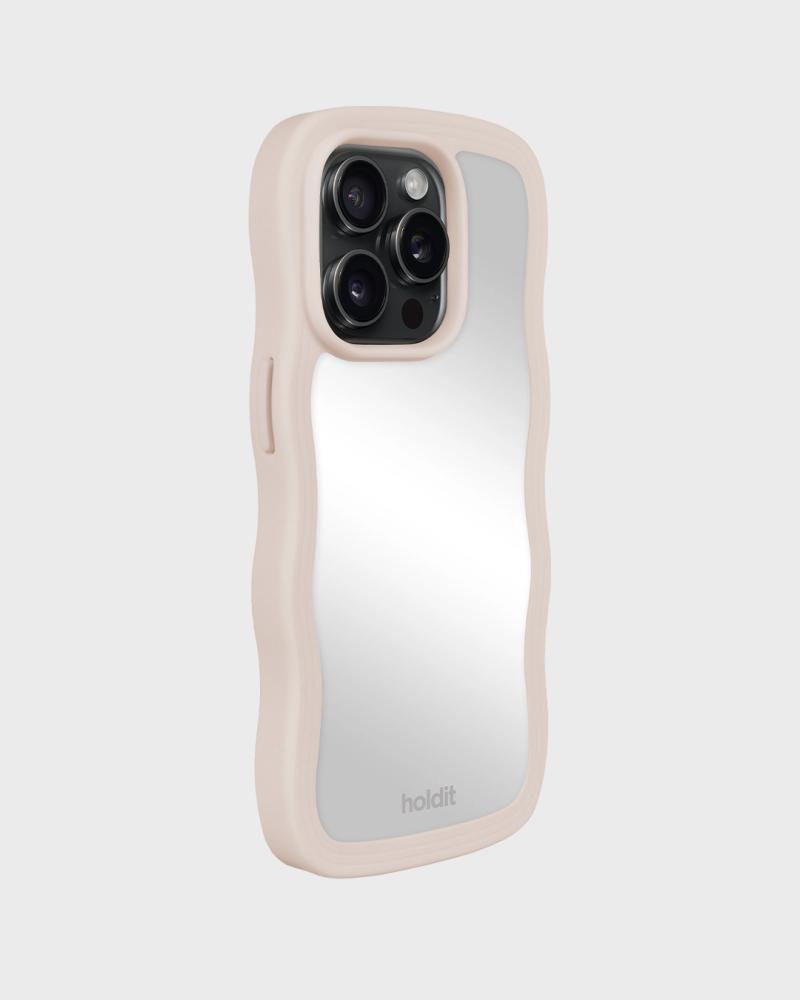 holdit holdit iPhone 14 Pro Skal Wavy Light Beige Mirror