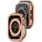  Apple Watch 10 46 mm Skal Rhinestone Roséguld