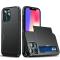 iPhone 13 Pro - Hybrid Skal Med Kortfack - Svart