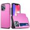  iPhone 13 Pro - Hybrid Skal Med Kortfack - Rosa