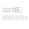  Äkta Läder Armband Krokodil Textur - Vit (22mm)