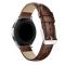  Äkta Läder Armband Krokodil Textur - Brun (22mm)