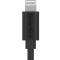 Smartline Smartline 2m Lightning MFi Laddningskabel Svart