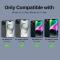 NORTHJO NORTHJO iPhone 15/15 Plus/14/14 Plus Linsskydd 3-PACK Glitter Svart