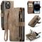 CASEME CASEME iPhone 14 Pro Fodral Multifunktionell Brun