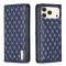 BINFEN BINFEN iPhone 17 Pro Fodral Flip Diamond Läder Blå