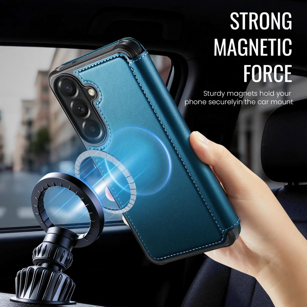 CASEME CASEME Samsung Galaxy A17/A16/A26 Skal RFID Plånbok Blå