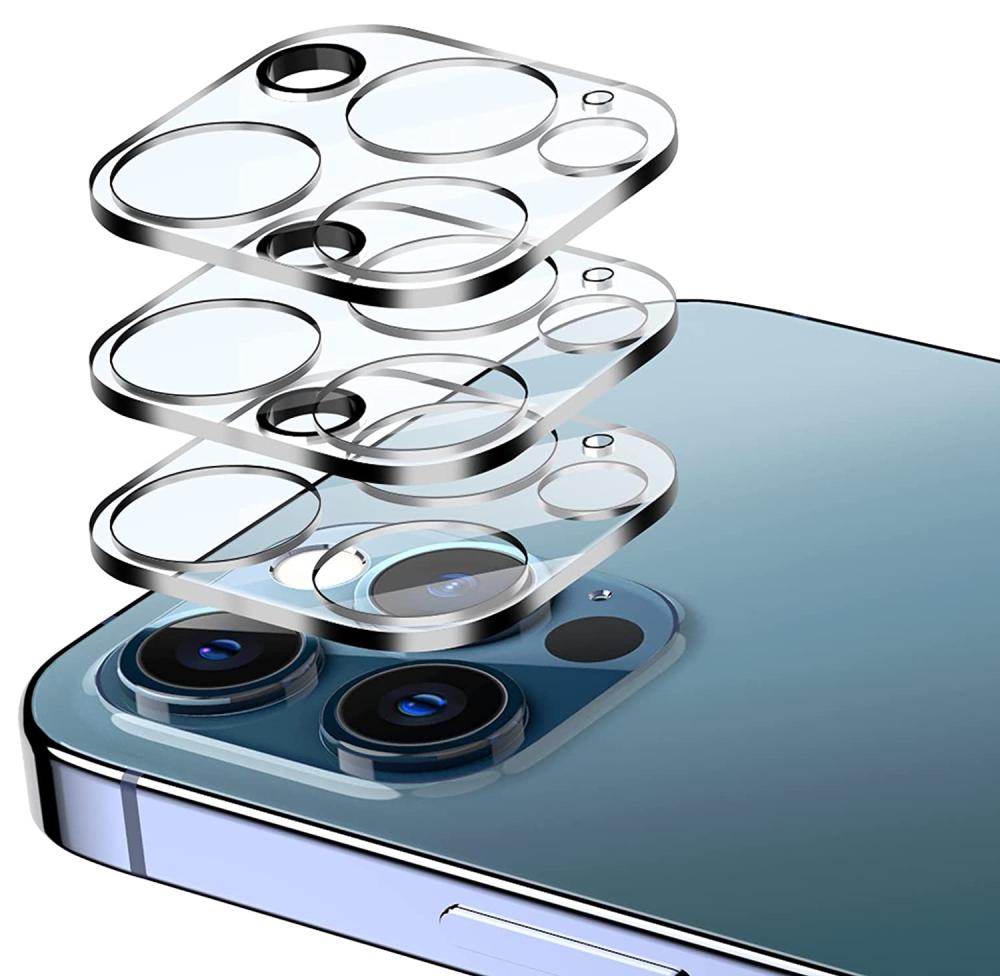  3-Pack iPhone 13 Pro/13 Pro Max Linsskydd Härdat Glas Transparent