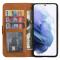  Samsung Galaxy S23 Fodral Multifunktionell Brun