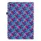  Samsung Galaxy Tab A7 10.4 Fodral Vävd Textur Blå/Rosa