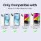 NORTHJO NORTHJO iPhone 15/15 Plus/14/14 Plus Linsskydd 3-PACK Glitter Fade