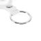  Apple AirTag Hållare Nyckelring Med Knäppe I Silikon - Vit