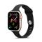  Silikon Armband Apple Watch 42/44/45/46/49 mm Svart