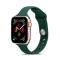  Silikon Armband Apple Watch 42/44/45/46/49 mm Mörk Grön