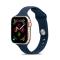  Silikon Armband Apple Watch 42/44/45/46/49 mm Mörk Blå