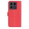  Xiaomi 15T Fodral Litchi Läder Röd