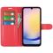  Samsung Galaxy A16 / A26 5G Fodral Litchi Läder Textur Röd