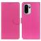  OnePlus 15R Fodral Litchi Läder Rosa