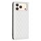 BINFEN BINFEN iPhone 17 Pro Fodral Flip Diamond Läder Vit